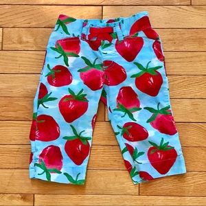 🍓4T Gymboree strawberry pants/capris are so cute!